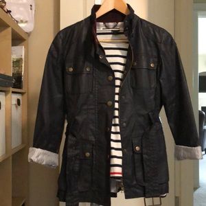 Banana republic wax coated field jacket sz small